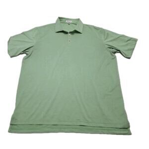 Peter Millar Summer Comfort Golf Polo Shirt Mens XL Green Outdoor